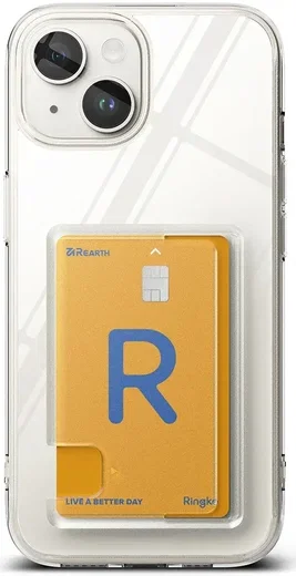 Ringke Fusion Card Apple iPhone 15 Plus Hoesje Kaarthouder Transparant afbeelding 12