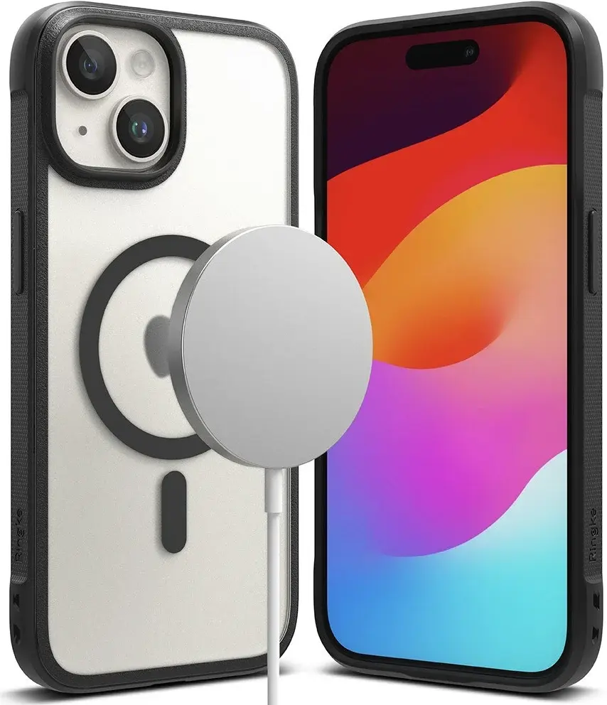 Ringke Fusion Bold Magnetic Apple iPhone 15 Plus Hoesje MagSafe Zwart afbeelding 1