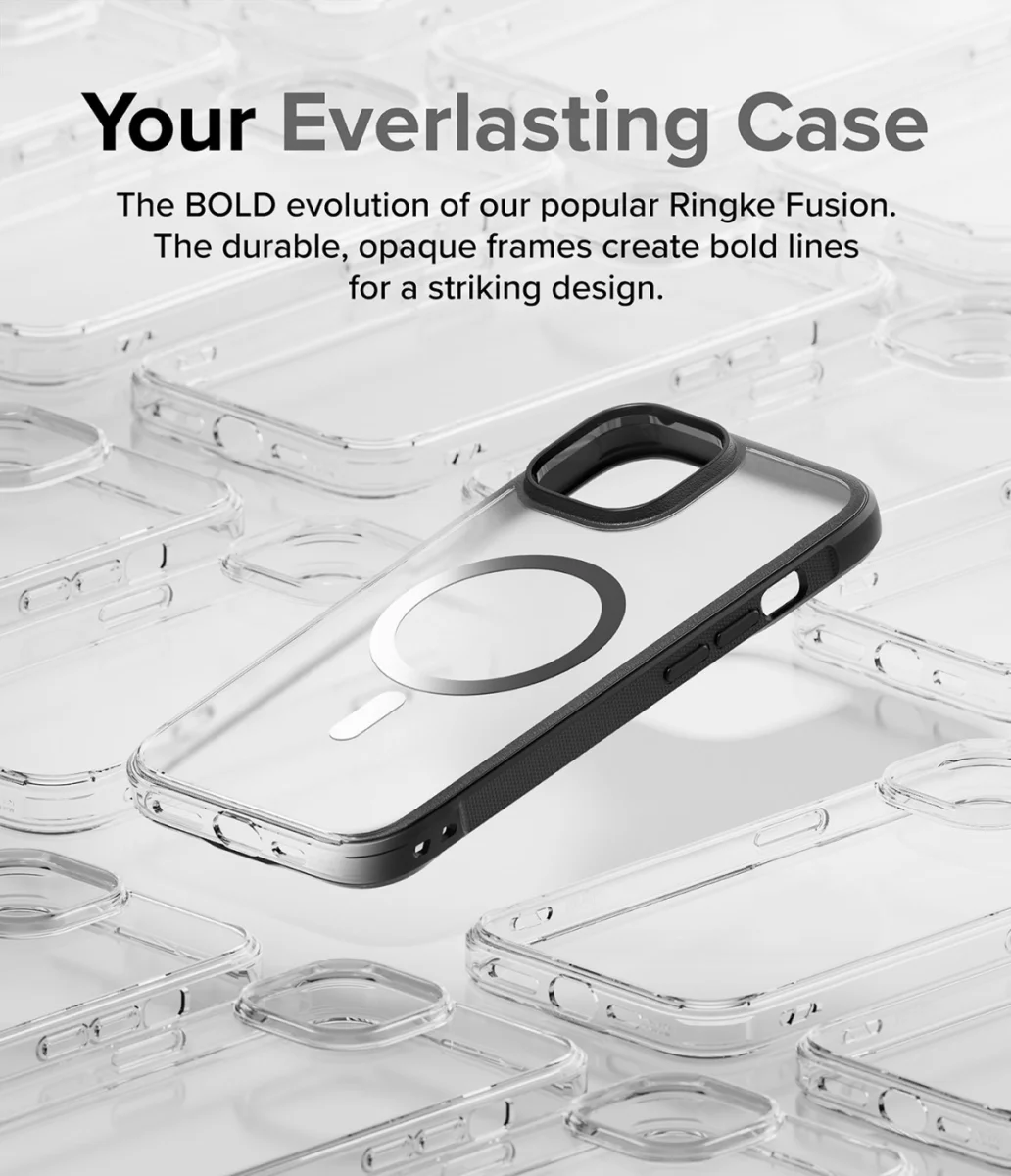 Ringke Fusion Bold Magnetic Apple iPhone 15 Plus Hoesje MagSafe Zwart afbeelding 7