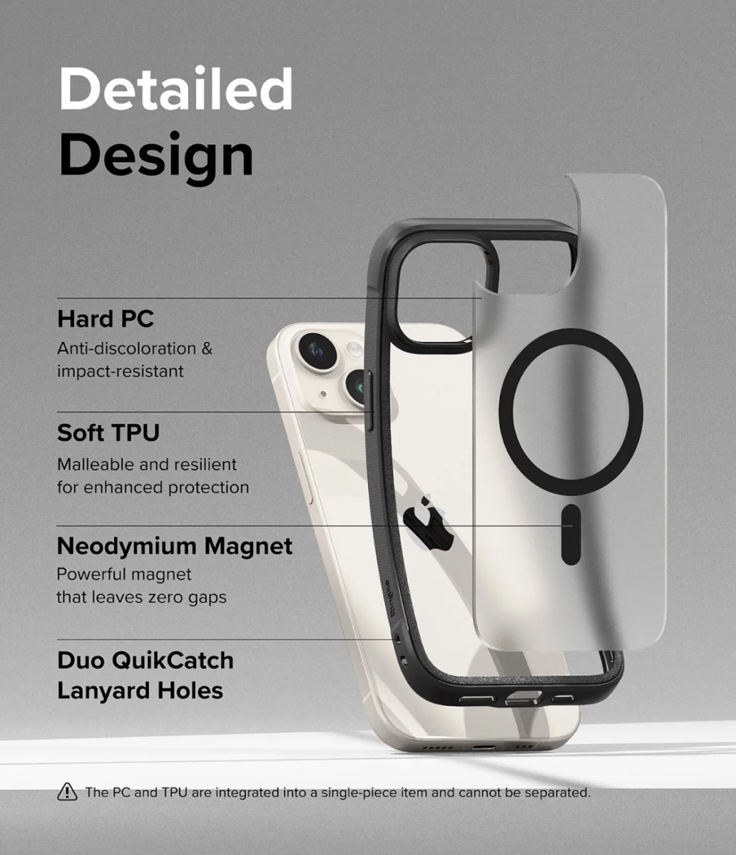 Ringke Fusion Bold Magnetic Apple iPhone 15 Plus Hoesje MagSafe Zwart afbeelding 8
