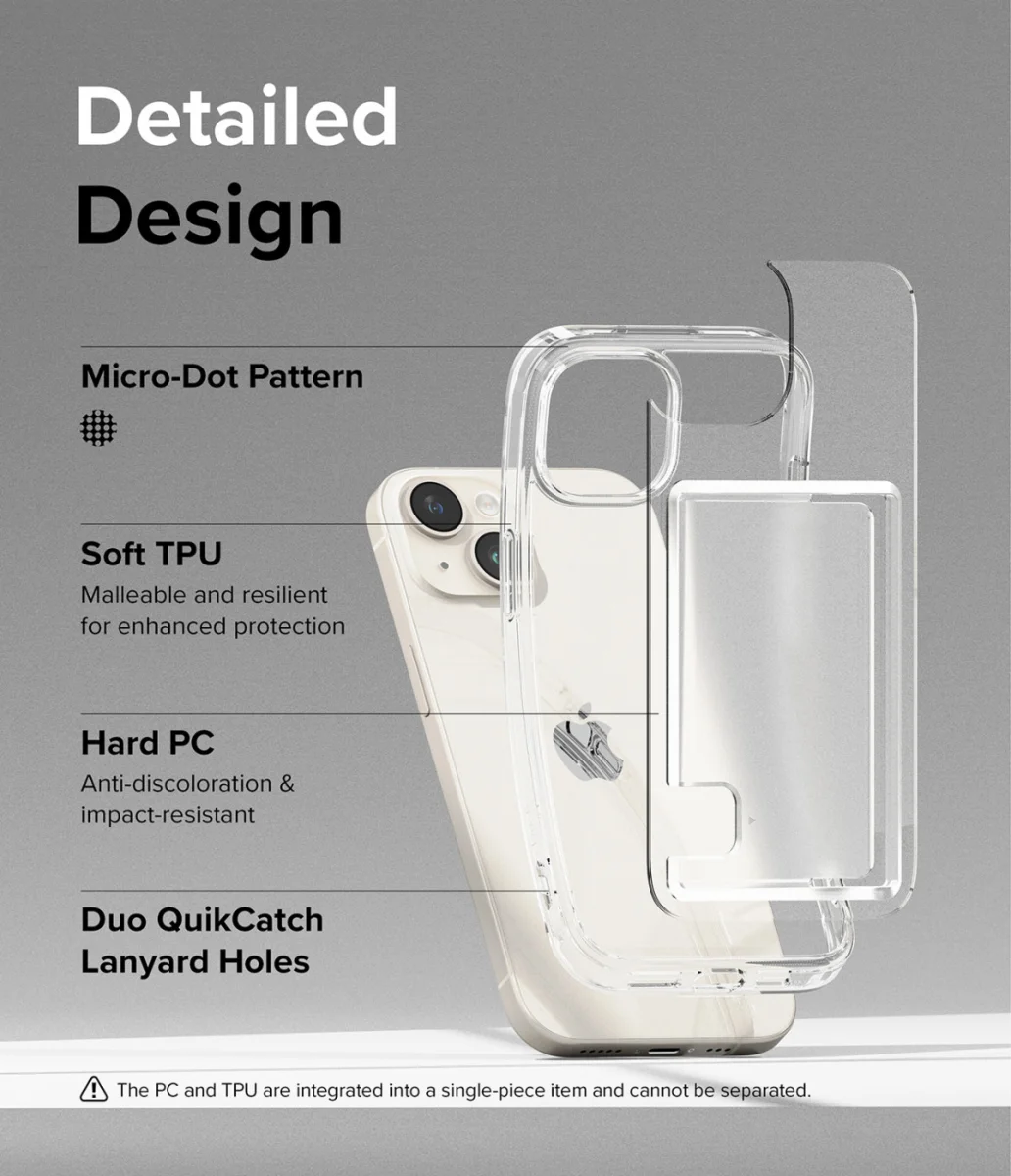 Ringke Fusion Card Apple iPhone 15 Hoesje Kaarthouder Transparant afbeelding 8