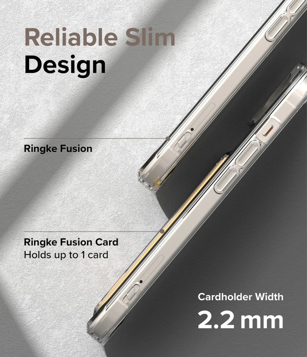 Ringke Fusion Card Apple iPhone 15 Hoesje Kaarthouder Transparant afbeelding 12