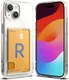 Ringke Fusion Card Apple iPhone 15 Hoesje Kaarthouder Transparant afbeelding 2