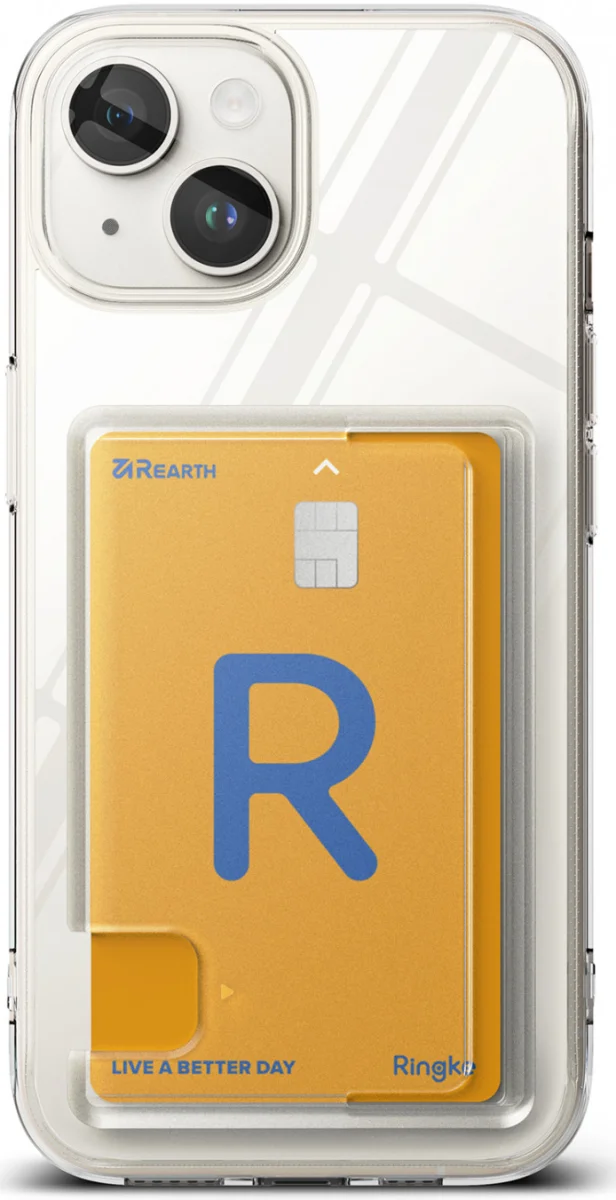 Ringke Fusion Card Apple iPhone 15 Hoesje Kaarthouder Transparant afbeelding 16