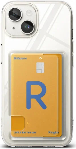 Ringke Fusion Card Apple iPhone 15 Hoesje Kaarthouder Transparant afbeelding 16