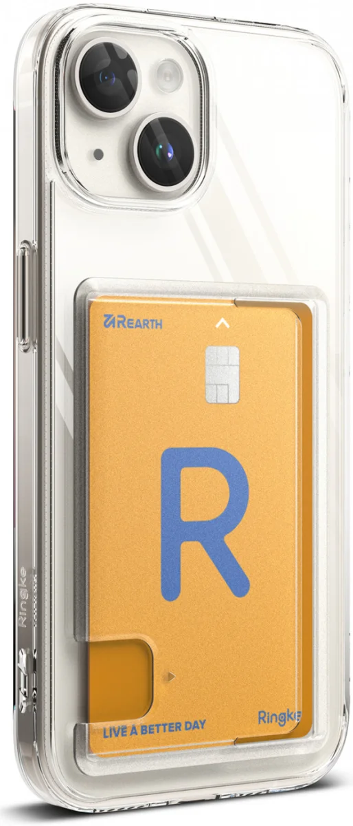 Ringke Fusion Card Apple iPhone 15 Hoesje Kaarthouder Transparant afbeelding 17