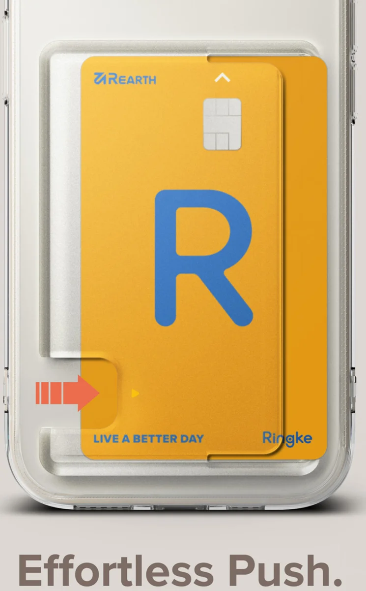 Ringke Fusion Card Apple iPhone 15 Hoesje Kaarthouder Transparant afbeelding 4