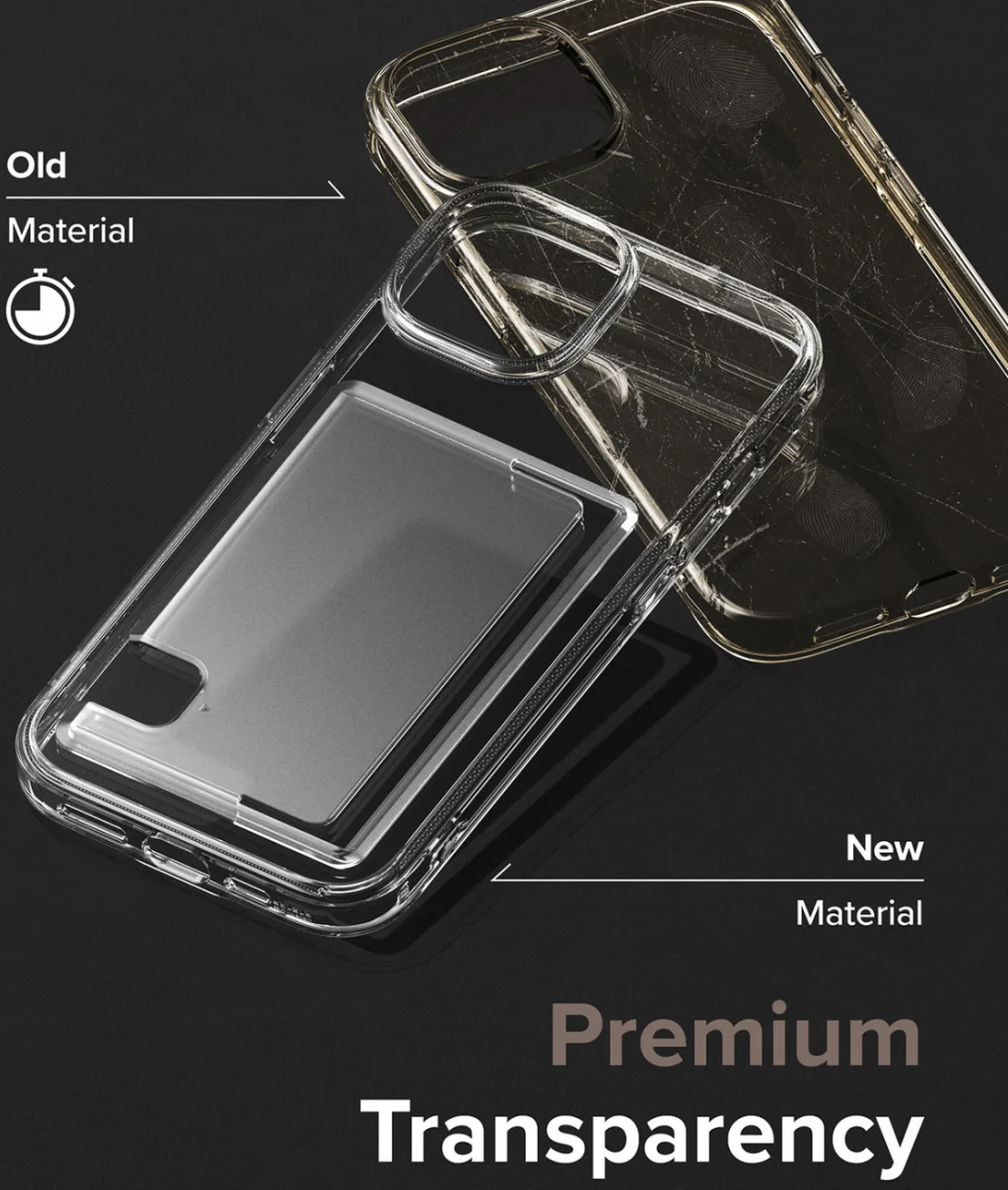Ringke Fusion Card Apple iPhone 15 Hoesje Kaarthouder Transparant afbeelding 6