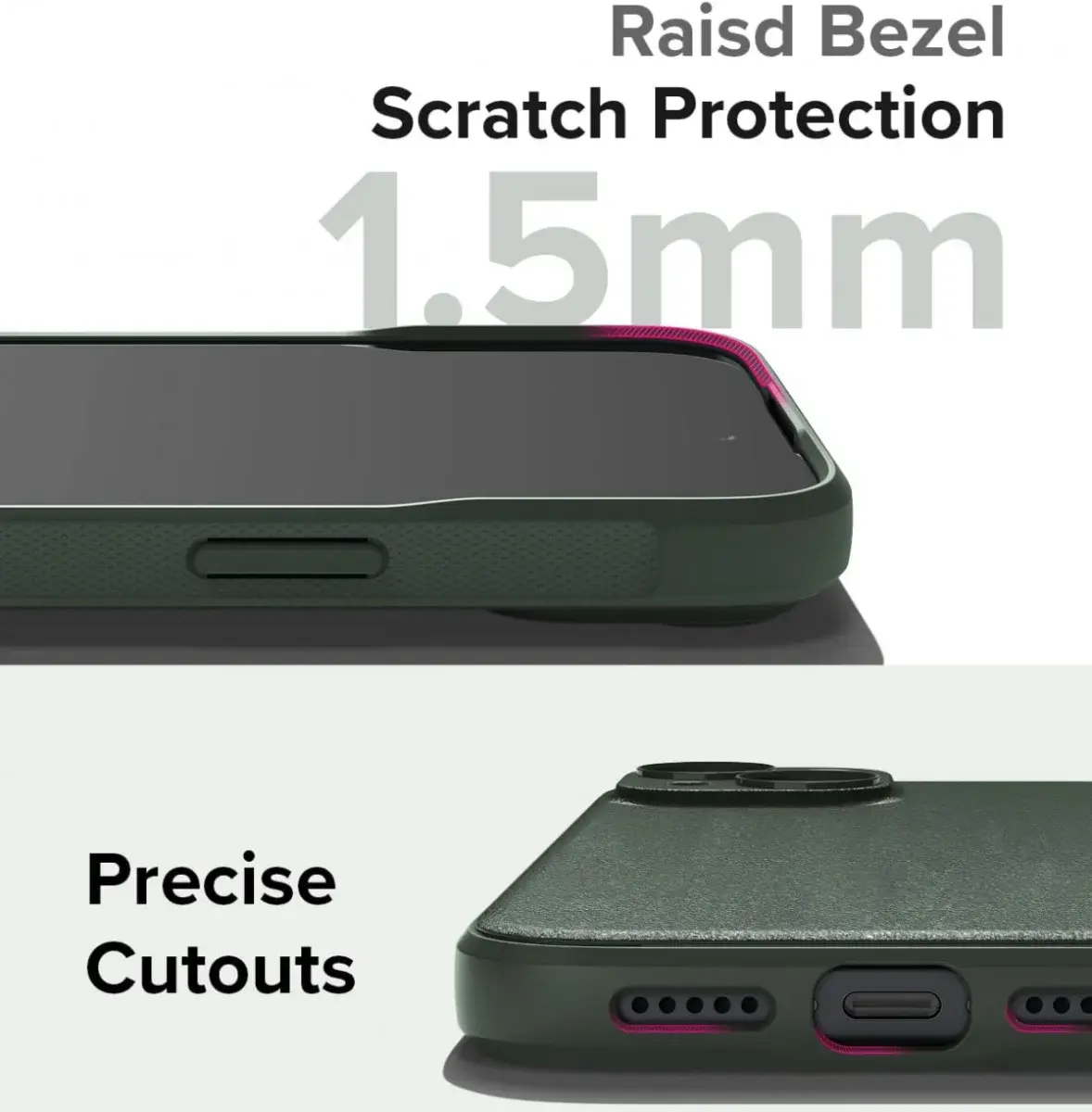 Ringke Onyx Apple iPhone 15 Hoesje Flexibel TPU Back Cover Groen afbeelding 9