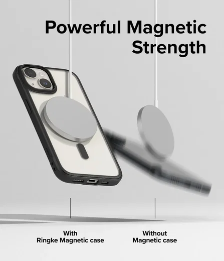 Ringke Fusion Bold Magnetic Apple iPhone 15 Hoesje MagSafe Zwart afbeelding 13