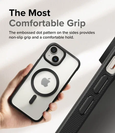 Ringke Fusion Bold Magnetic Apple iPhone 15 Hoesje MagSafe Zwart afbeelding 5