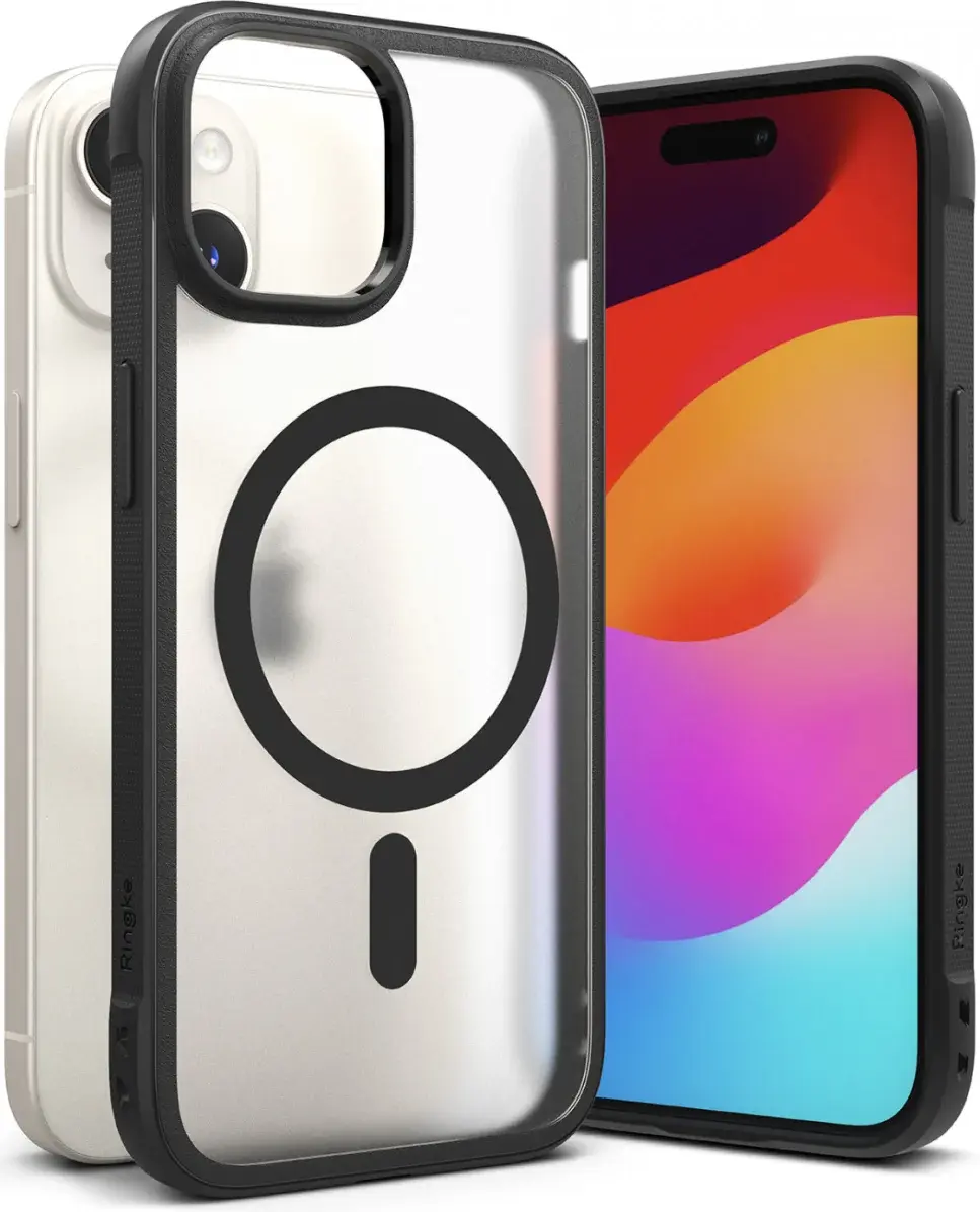 Ringke Fusion Bold Magnetic Apple iPhone 15 Hoesje MagSafe Zwart afbeelding 1