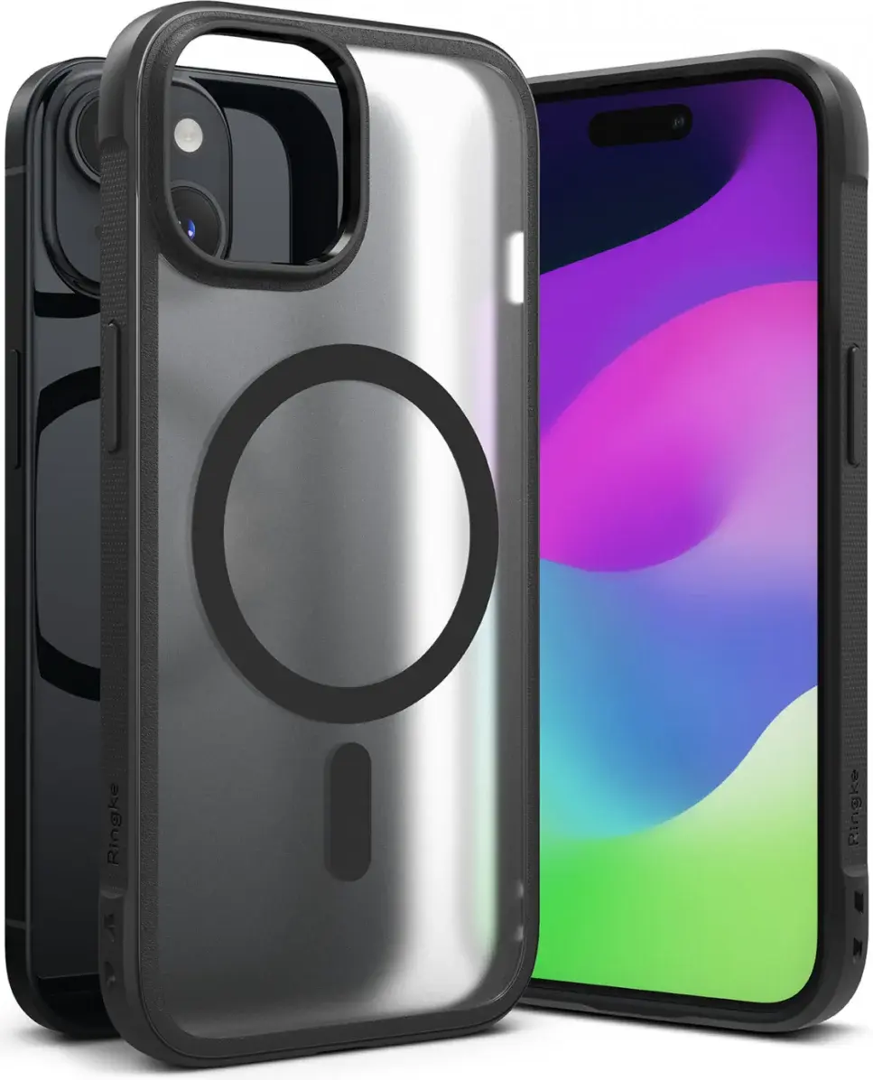 Ringke Fusion Bold Magnetic Apple iPhone 15 Hoesje MagSafe Zwart afbeelding 16