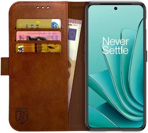 Rosso Element OnePlus Nord 3 Hoesje Book Case Wallet Bruin afbeelding 1