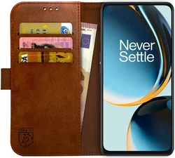 Rosso Element OnePlus Nord CE 3 Lite Hoesje Book Case Wallet Bruin afbeelding