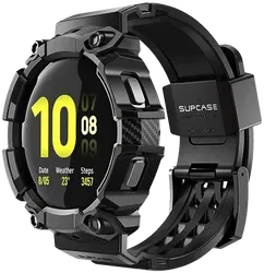 SUPCASE UB Pro Samsung Galaxy Watch 6/5/4 44MM Hoesje met Bandje Zwart afbeelding