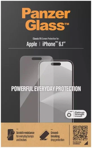 PanzerGlass Classic Fit Apple iPhone 15 Screen Protector Glas afbeelding 3