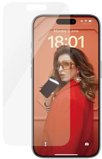 PanzerGlass Classic Fit Apple iPhone 15 Pro Screen Protector Glas afbeelding 2