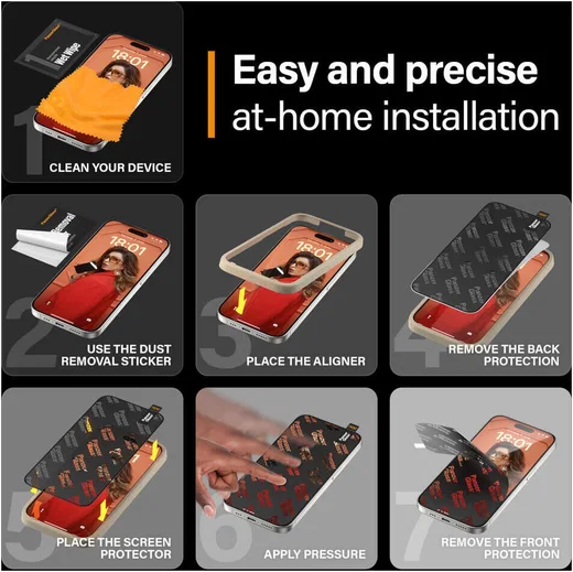 PanzerGlass Ultra-Wide Apple iPhone 15 Pro Protector EasyAligner afbeelding 4