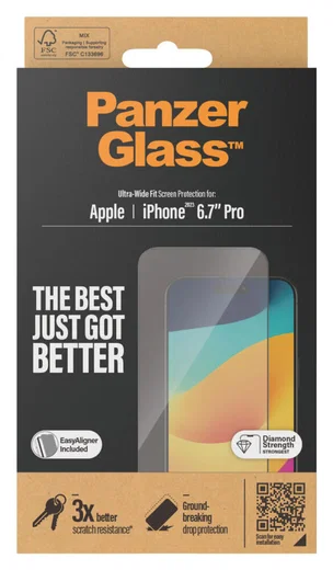 PanzerGlass Ultra-Wide iPhone 15 Pro Max Screen Protector EasyAligner afbeelding 16