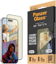 PanzerGlass EyeCare Ultra-Wide iPhone 15 Pro Screen Protector EasyAligner afbeelding