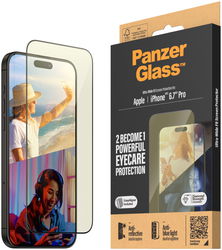 PanzerGlass EyeCare Ultra-Wide iPhone 15 Pro Max Screen Protector EasyAligner afbeelding