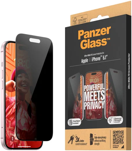 PanzerGlass Ultra-Wide Apple iPhone 15 Privacy Glass EasyAligner afbeelding 1