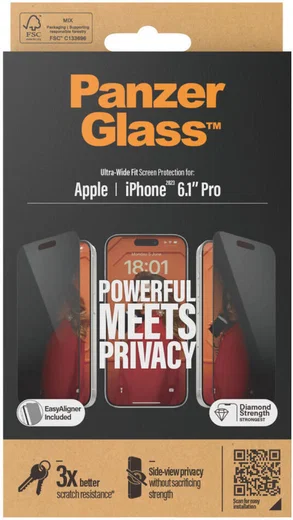 PanzerGlass Ultra-Wide Apple iPhone 15 Pro Privacy Glass EasyAligner afbeelding 16