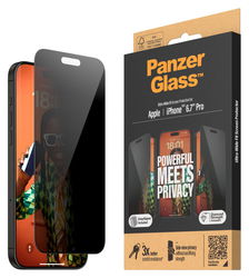 PanzerGlass Ultra-Wide iPhone 15 Pro Max Privacy Glass EasyAligner afbeelding