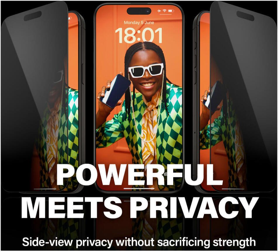 PanzerGlass Ultra-Wide iPhone 15 Pro Max Privacy Glass EasyAligner afbeelding 3
