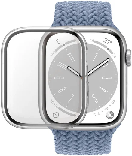 PanzerGlass Full Body D3O Apple Watch 7/8/9 41MM Hoesje Transparant afbeelding 2