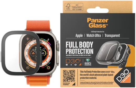 PanzerGlass Full Body D3O - Apple Watch Ultra 3/2/1 Hoesje - Transparant afbeelding 1