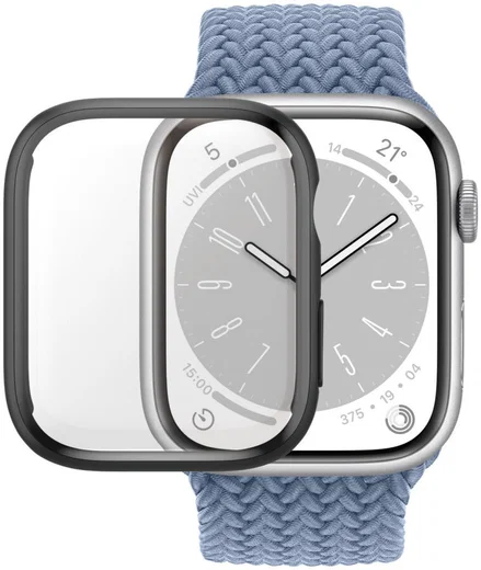 PanzerGlass Full Body D3O Apple Watch 7/8/9 41MM Hoesje Zwart afbeelding 2