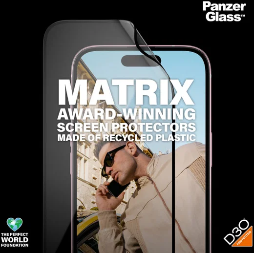 PanzerGlass Matrix D3O Ultra-Wide Apple iPhone 15 Protector AlignerKit afbeelding 6