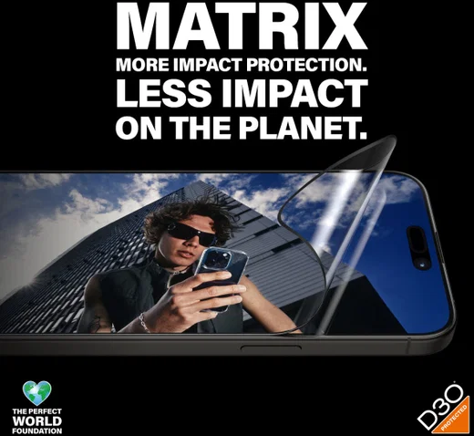 PanzerGlass Matrix D3O Ultra-Wide iPhone 15 Pro Max Protector Aligner afbeelding 3