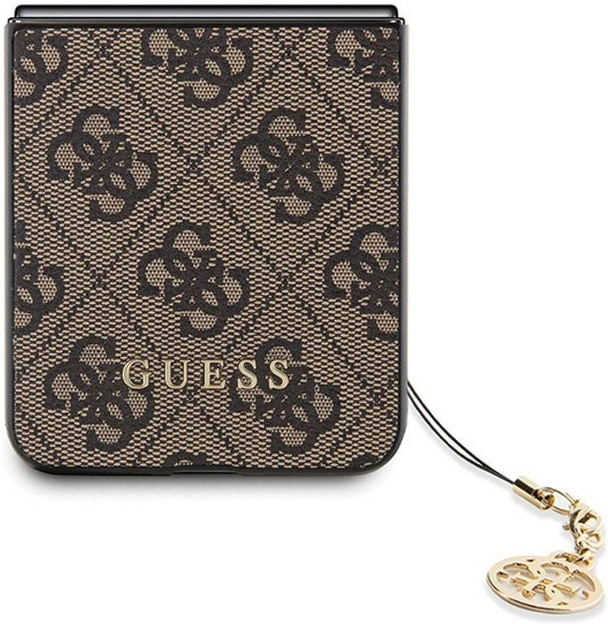 Guess Samsung Galaxy Z Flip 5 Hoesje Charm Back Cover Bruin afbeelding 5