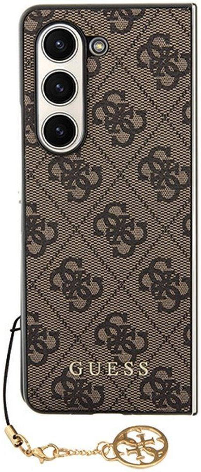 Guess Samsung Galaxy Z Fold 5 Hoesje Charm Back Cover Bruin afbeelding 3