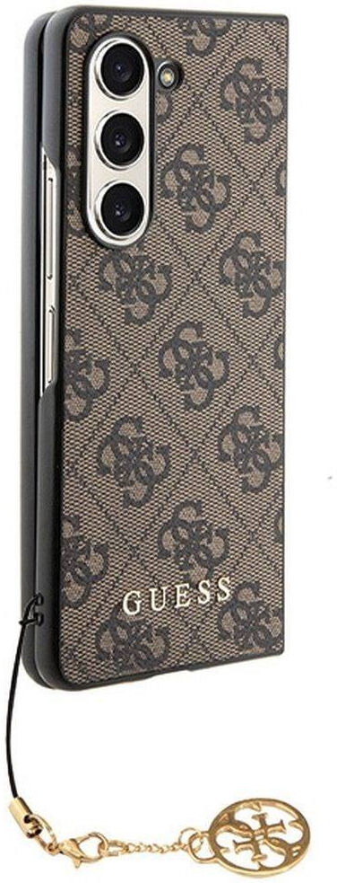 Guess Samsung Galaxy Z Fold 5 Hoesje Charm Back Cover Bruin afbeelding 6