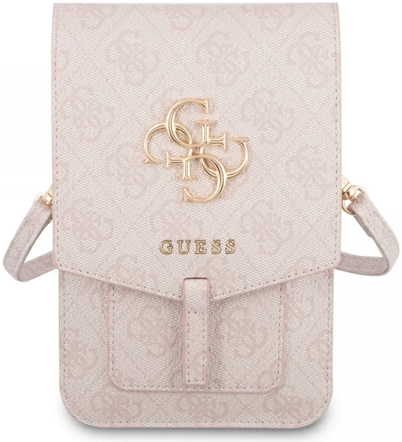 Guess Crossbody Telefoontasje - Schoudertasje Smartphone 4G Logo Roze afbeelding 2