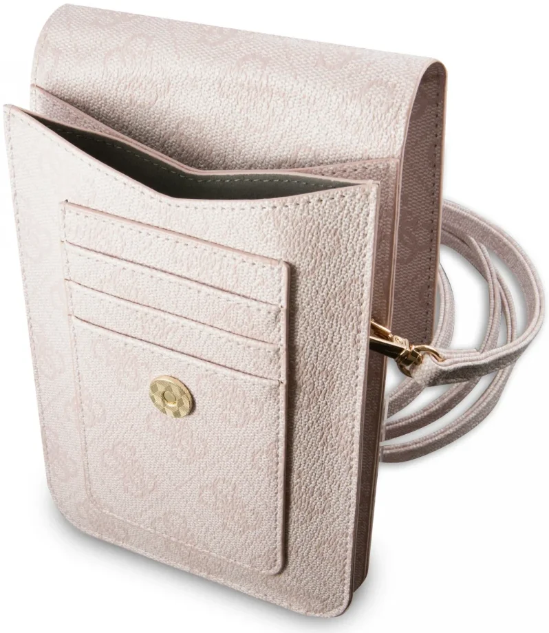 Guess Crossbody Telefoontasje - Schoudertasje Smartphone 4G Logo Roze afbeelding 4
