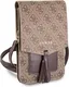 Guess Crossbody Telefoontasje Cube Logo Schoudertasje Brown afbeelding 5
