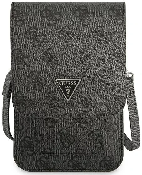 Guess Crossbody Telefoontas Triangle 4G Logo Schoudertasje Zwart afbeelding 2