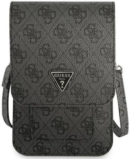 Guess Crossbody Telefoontas Triangle 4G Logo Schoudertasje Zwart afbeelding 2