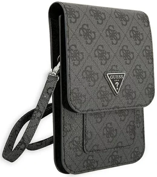 Guess Crossbody Telefoontas Triangle 4G Logo Schoudertasje Zwart afbeelding 4