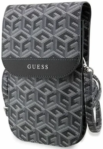 Guess Crossbody Telefoontasje Cube Logo Schoudertasje Zwart afbeelding 1