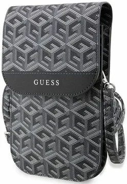 Guess Crossbody Telefoontasje Cube Logo Schoudertasje Zwart