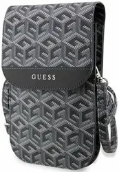 Guess Crossbody Telefoontasje Cube Logo Schoudertasje Zwart afbeelding