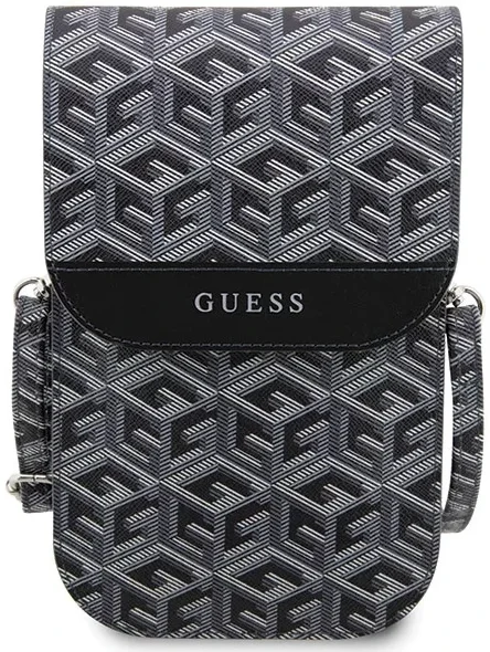 Guess Crossbody Telefoontasje Cube Logo Schoudertasje Zwart afbeelding 2
