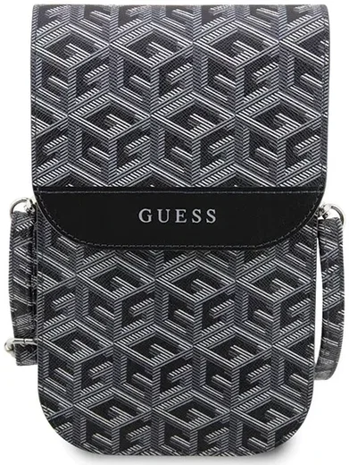 Guess Crossbody Telefoontasje Cube Logo Schoudertasje Zwart afbeelding 2