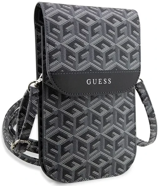 Guess Crossbody Telefoontasje Cube Logo Schoudertasje Zwart afbeelding 3